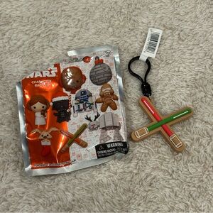 star wars christmas mystery keychain lightsaber gingerbread cookie